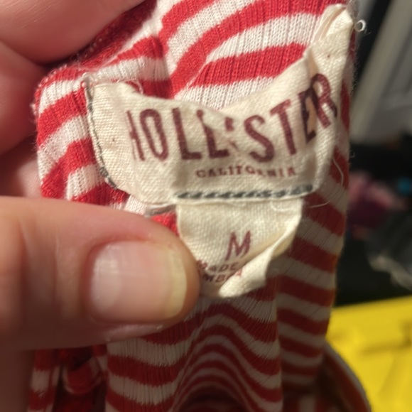 Hollister California red striped tank top - Picture 2 of 2